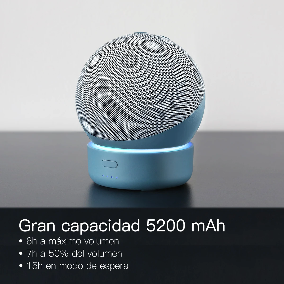 Base Batteria Ggmm D4 Per Amazon Alexa Echo Dot Caricabatteria Ricaricabile Portatile Di Quarta Generazione Per Altoparlante Intelligente Dot 4Th Gen