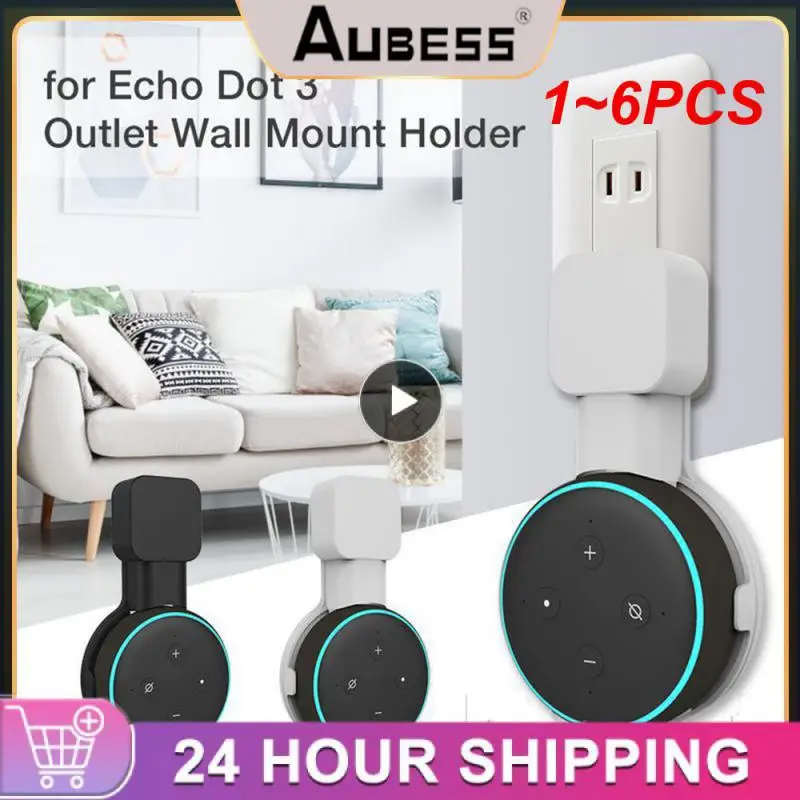 1 ~ 6Pcs Presa Supporto Da Tavolo Per Montaggio A Parete Gancio Per Amazon Alexa Echo Dot 3A Generazione Funziona Con Amazon Echo Dot 3, Custodia Per 