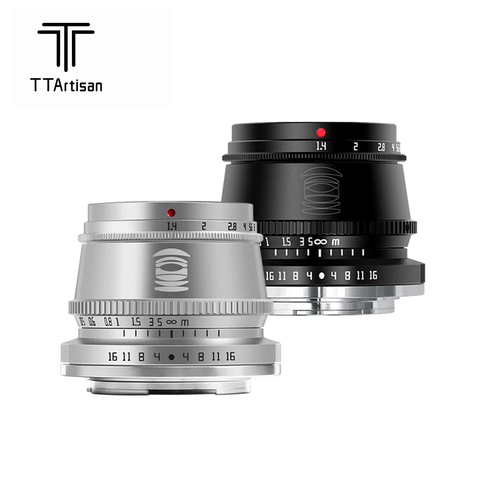 Ttartisan 35Mm F1.4 Aps-C Prime Lens Per Sony E Mount Fujifilm Xf Canon M Leica L Nikon Z Panasonic Olympus M43 Obiettivo Della Fotocamera