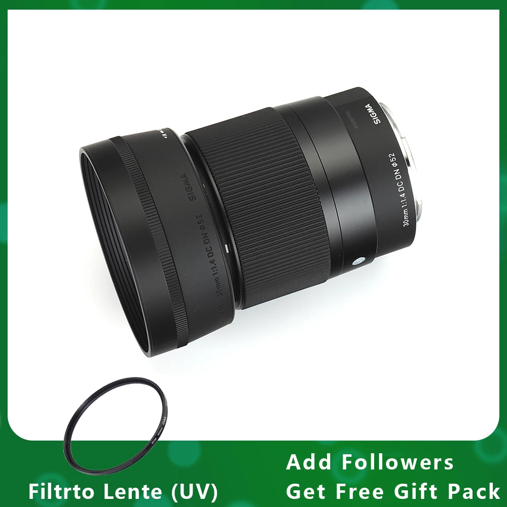 Sigma 30Mm F1.4 Obiettivo Dc Dn Contemporaneo Per Sony E Mount Fujifilm X Mount Canon Ef-M Mount L Mount