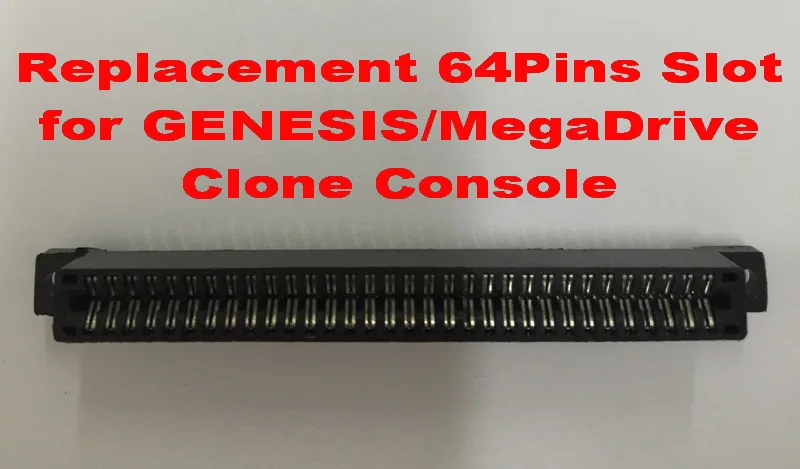 64 Pin Slot Di Ricambio Per Sega Genesis/Megadrive Console