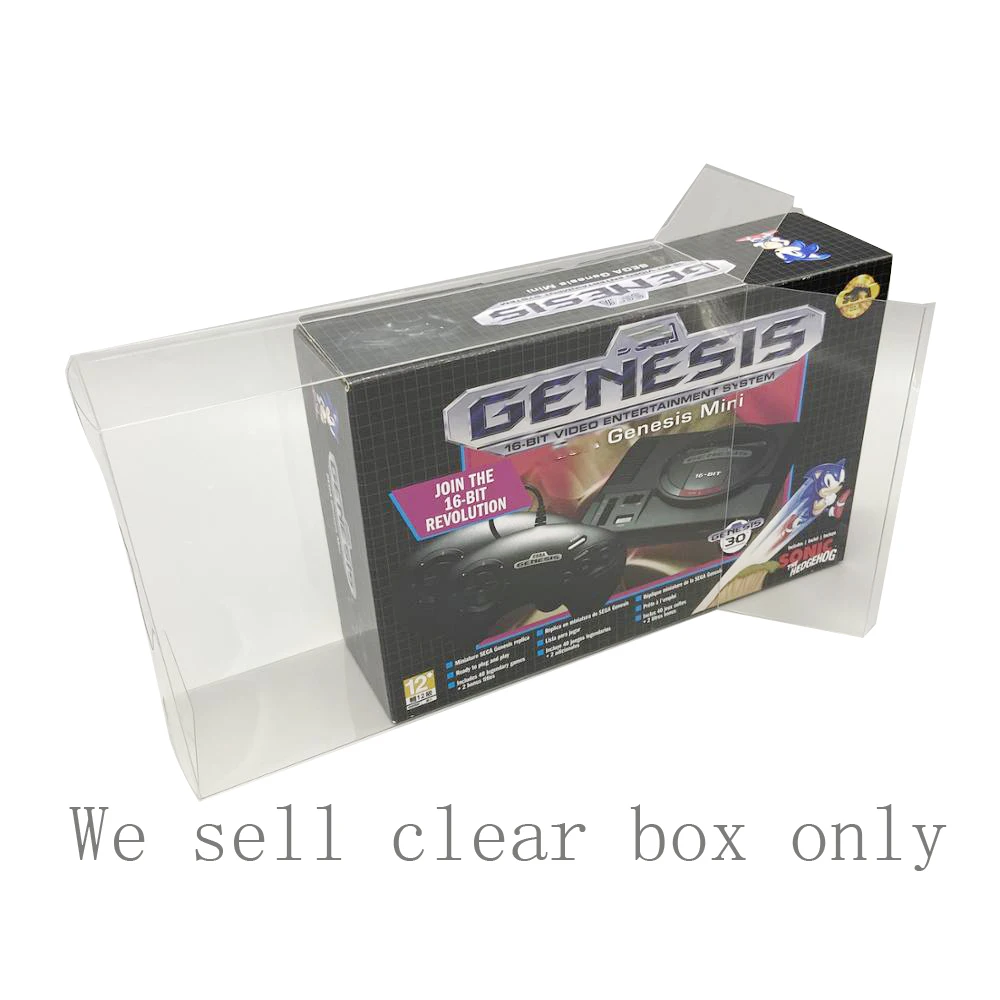 Versione Ue/Usa Protecive Box Per Sega Md Mini Per Genesis Mini Game Console Storage Box Display Box