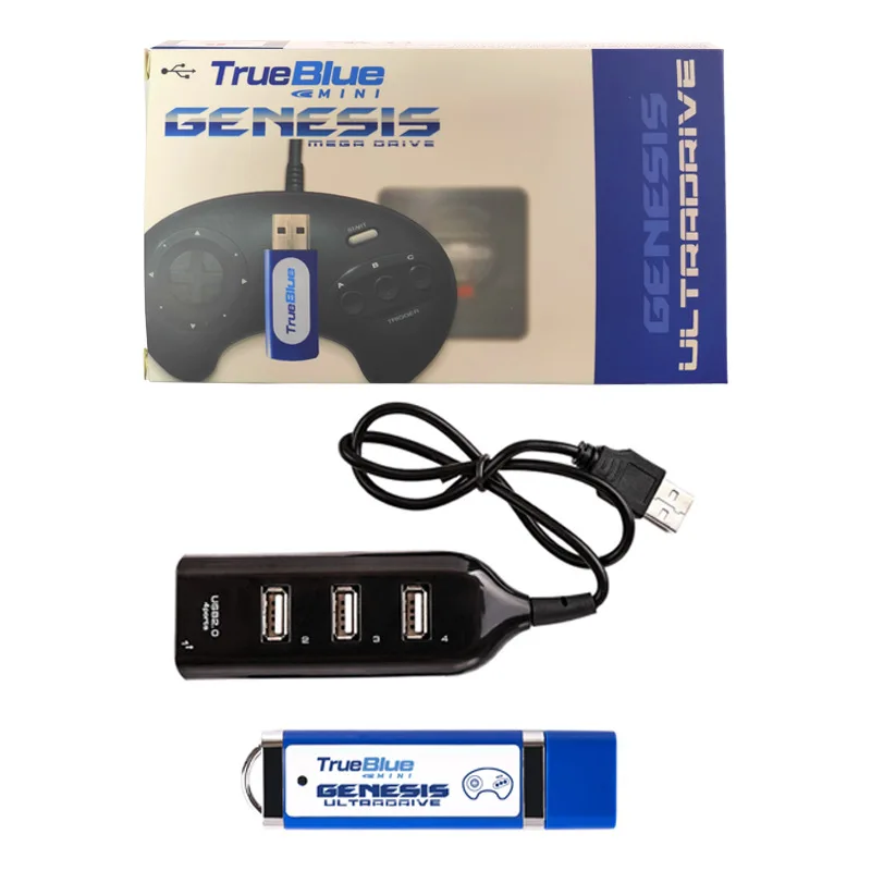 Portatile 813 Giochi True Blue Mini-Ultradrive Game Pack Bastone Per Genesis Per Mega Drive Game Retro Console Di Gioco