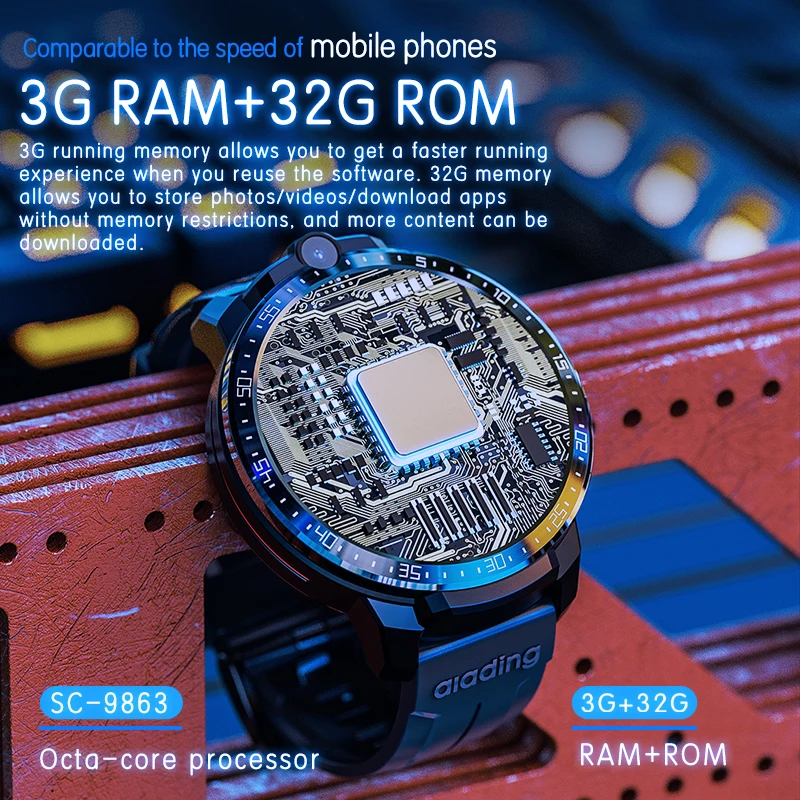 4G Smart Watch Phone Android 9 Google Play Gps Wifi Videochiamata Octa-Core Smartwatch Ecg Cardiofrequenzimetro Orologio Y1 Per Xiaomi