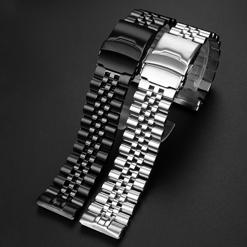 Cinturino In Acciaio Massiccio 22Mm Per Cinturino In Acciaio Seiko Serie Abalone Turtle Srpa21 Srp777 Srpc25 Srp773 Bracciale