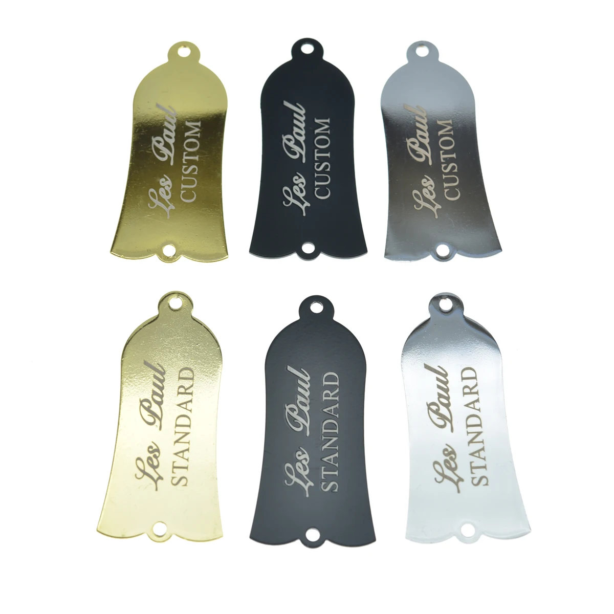 Dopro 2 Hole Metal Truss Rod Cover Custom/Standard Iron Truss Rod Cover With White Letter For Usa Gibson Lp/Sg