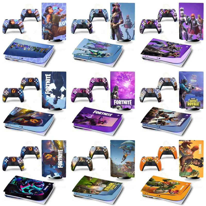 Adesivi Per Console Ninja Fortnite Per Sony Ps5 Digital Edition Decalcomanie Per Pelle A Colori Per Tutto Il Corpo Per Controller Playstation 5 Gamepa