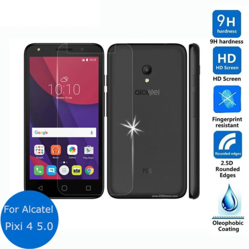 Vetro Temperato Per Alcatel One Touch Pixi4 Pixi 4 5.0 "5010D Pellicola Protettiva Per Schermo Anteriore Antideflagrante Per Alcatel Pixi Pixi 4 5.0