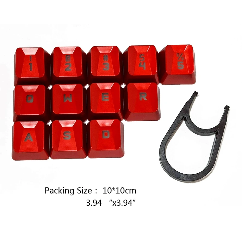 12 Pz Retroilluminato Keycap Bump Key Cap Per Logitech G413 G910 G810 G310 G613 K840 Romer-G Switch Tastiera Meccanica Keycap