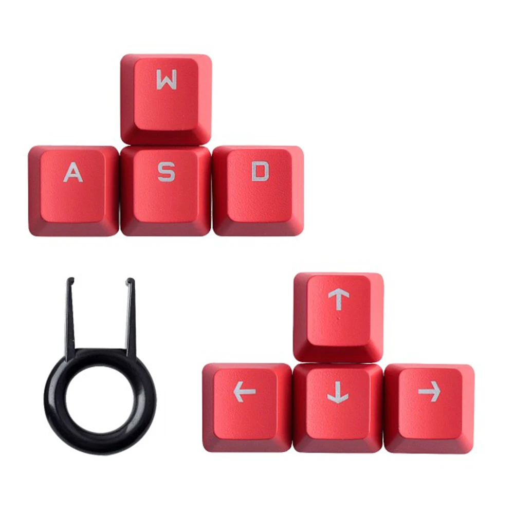 Ideal Wasd Direction Pbt Keycaps Per Logitech Romer G G413 G810 G910 Tastiera Meccanica 8 Pezzi Tappi Retroilluminati Rossi Con Estrattore Per Chiavi