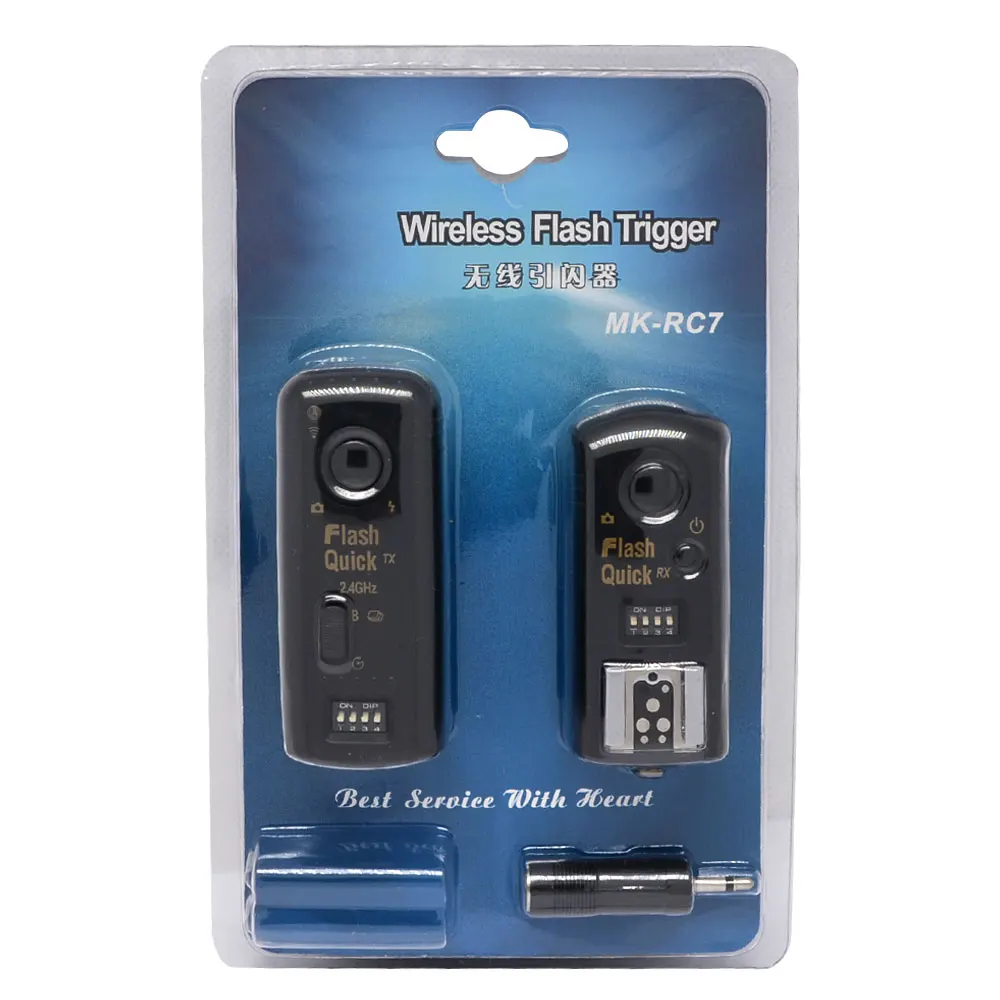Mcoplus Rc7-C1 Remote Speedlite Flash Trigger Ricetrasmettitori Per Canon 30 33 50 300 300D Ecc. Pentax Ist-D/Contax N/Contax 645