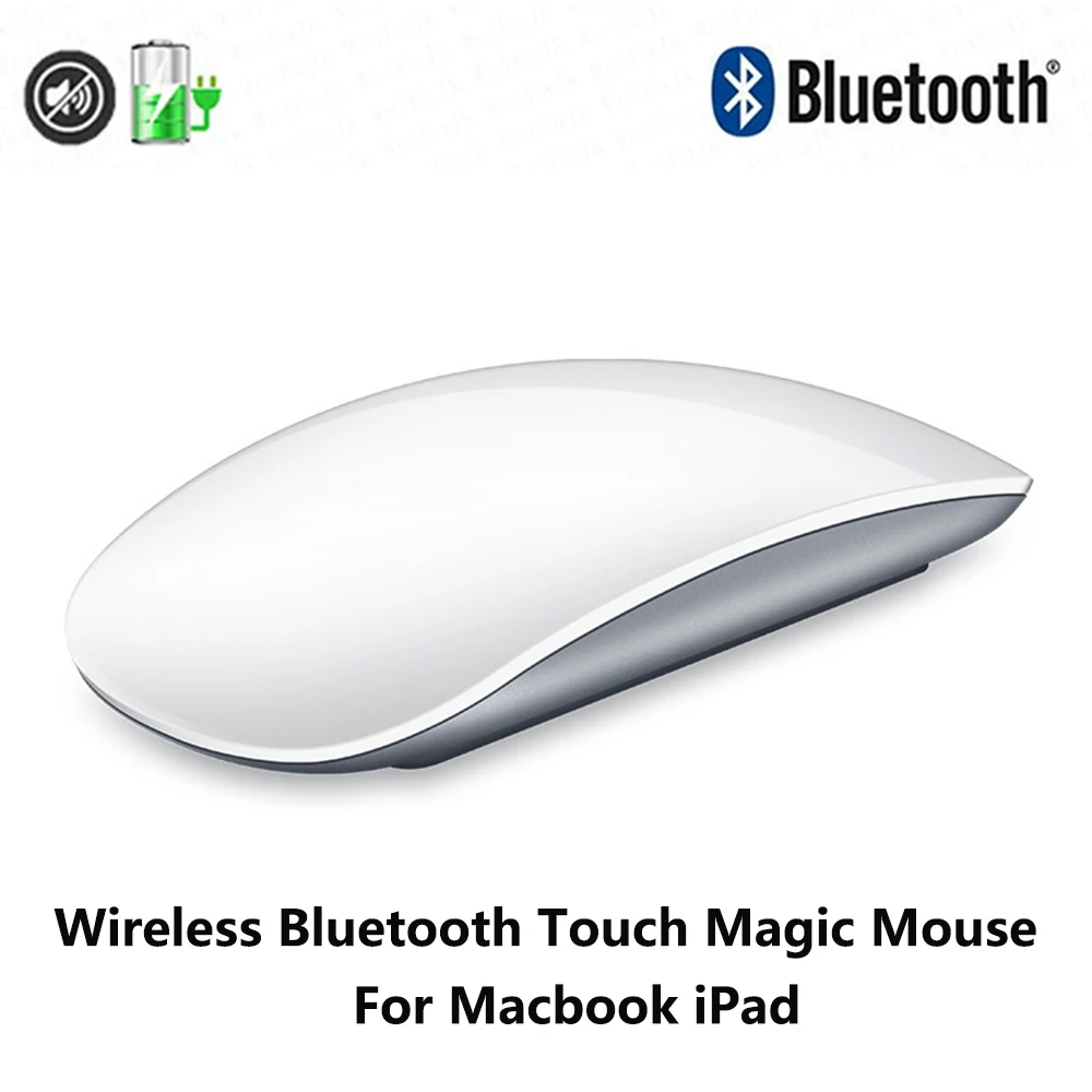 Mouse Wireless Bluetooth Per Apple Touch Magic Mouse Mouse Touch Silenzioso Ricaricabile Per Macbook Pro Air Laptop Pc Ipad Mouse