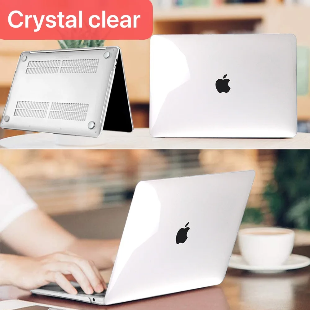 Per Apple Macbook Air 13/11/Macbook Pro 13/16/15/Macbook Bianco A1342/Macbook 12 "(A1534) Custodia Rigida Trasparente