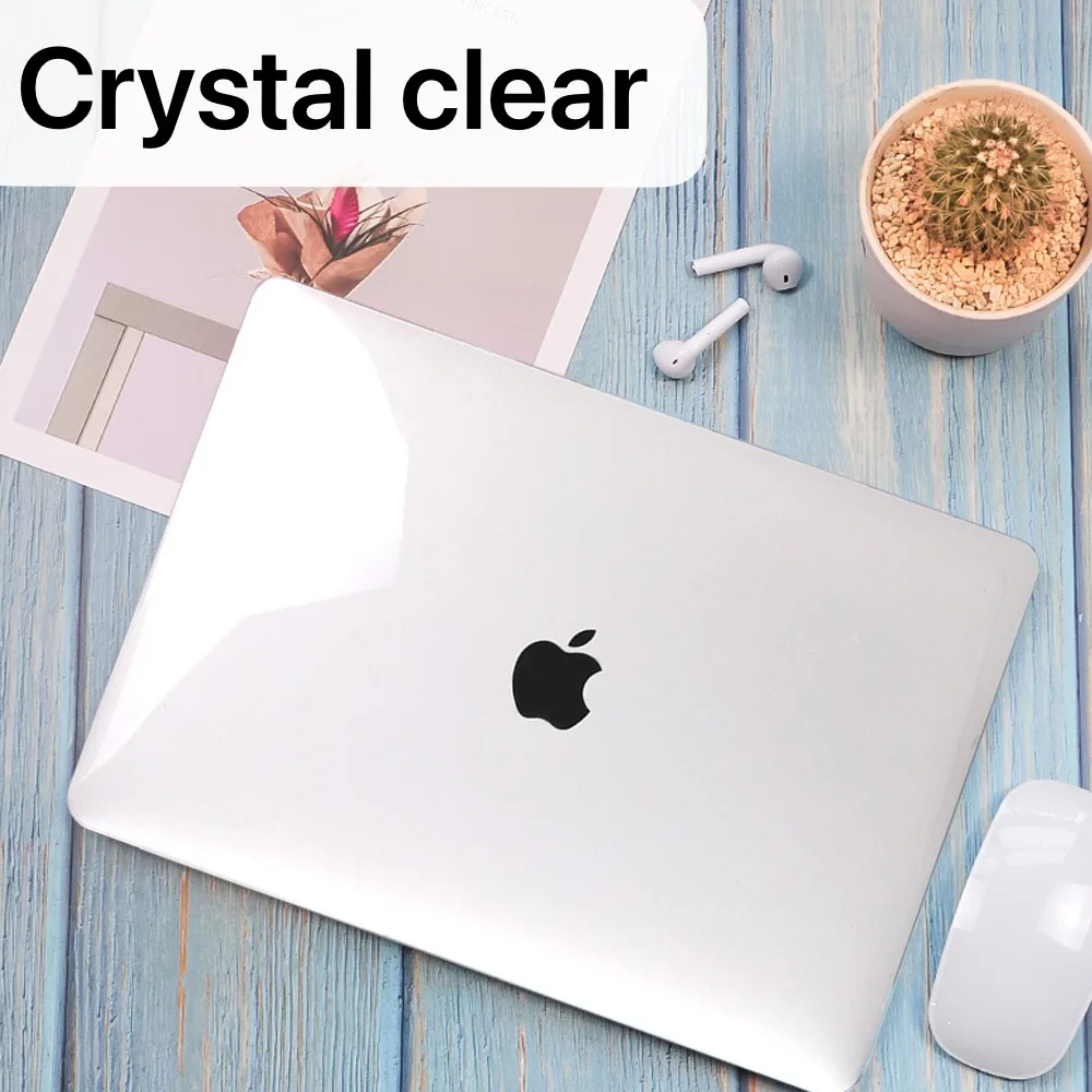 Custodia Per Laptop Per Apple Macbook Air 13/11/Macbook Pro 13/15/16/Macbook Bianco A1342/Macbook 12 "(A1534) Guscio Rigido Trasparente