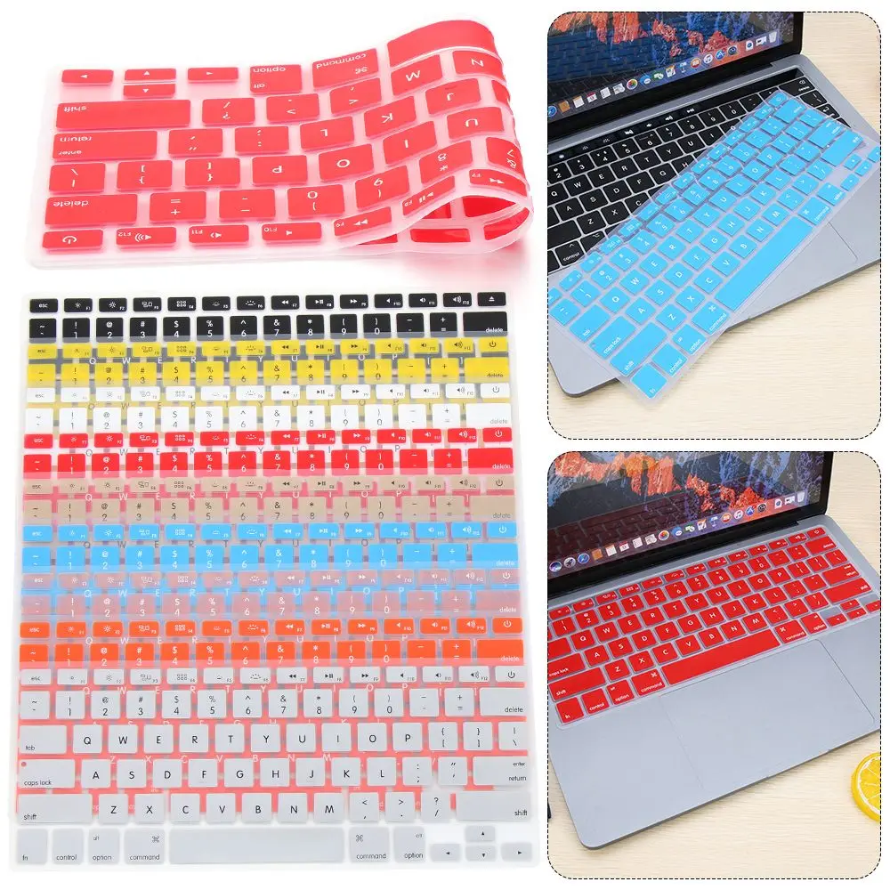 Protezione Morbida Per Apple Macbook Pro Air 13 "15" 17 "Cover Per Tastiera Color Caramella In Silicone Per Apple Macbook Pro Air 13" 15 "17"