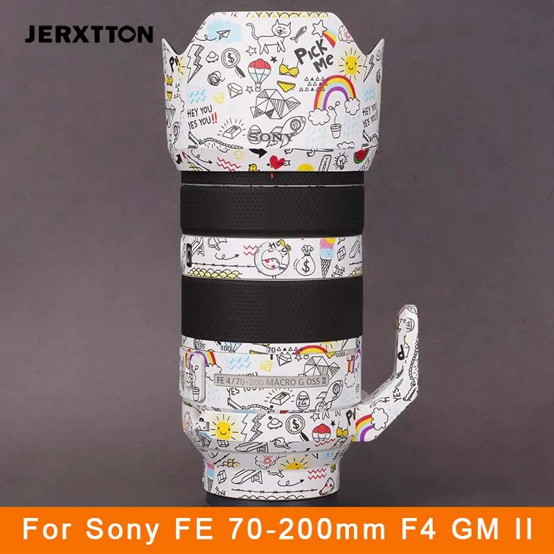70 200 F4 Ii Fotocamera Skin 3M Wrap Vinile Adesivo Protettivo Lente Antigraffio Texture Decalcomania Per Sony Fe 70-200Mm F4 Gm Oss Ii