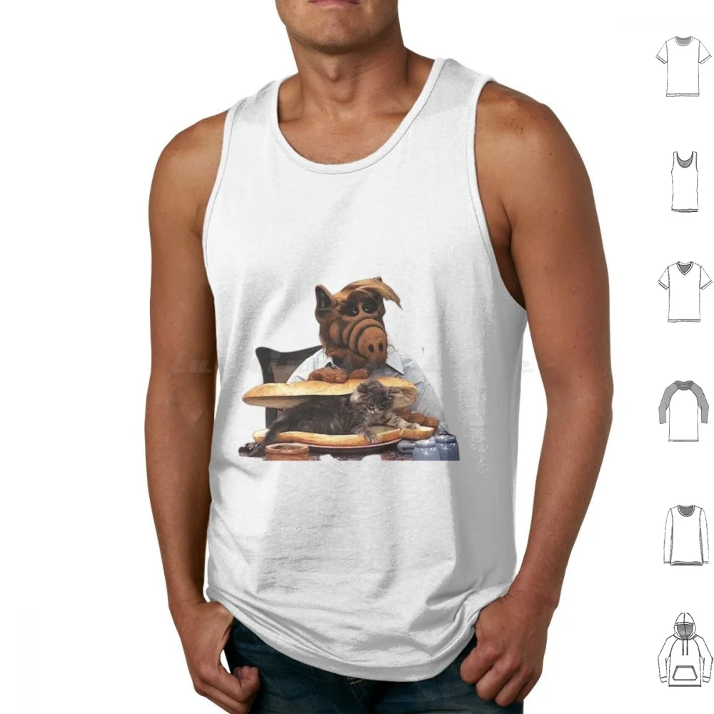 Alf Cat Sandwich Canotte Gilet Senza Maniche Alf Cat Sandwich Alf Diventa Fortunato