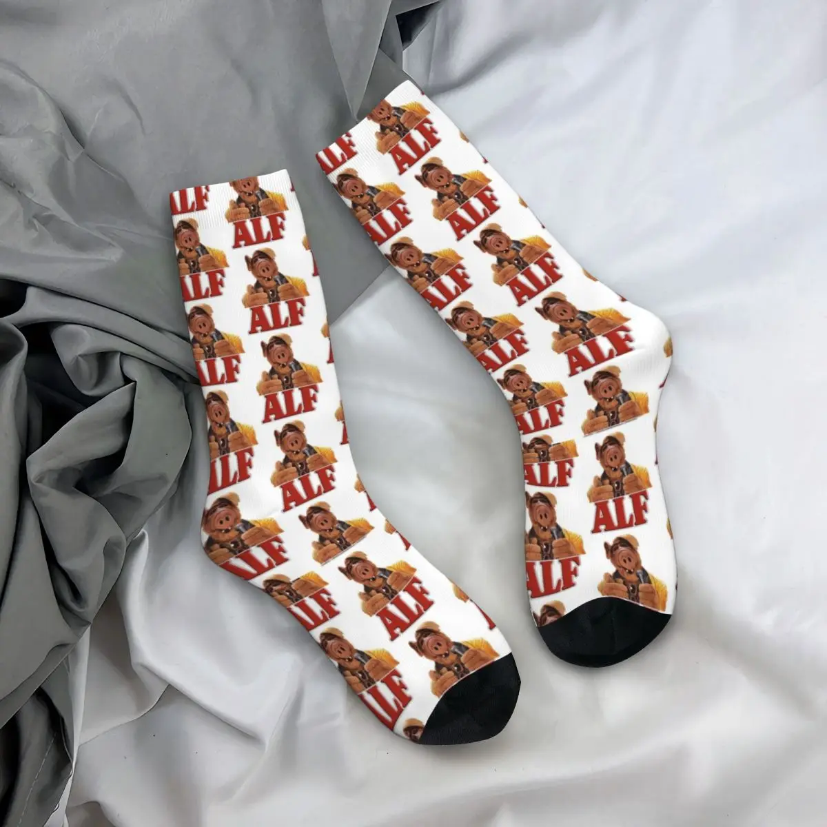 Cool With Black Occhiali Calze Alfs Graphic Funny Socks Winter Anti Sweat Socks Coppia Running Quality Socks