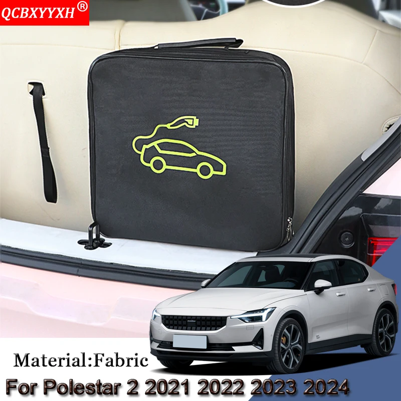 Ev Car Charging Cable Storage Borsa Per Il Trasporto Per Polestar 2 2021-2023 Prese Per Caricabatterie Accessori Ignifughi Impermeabili