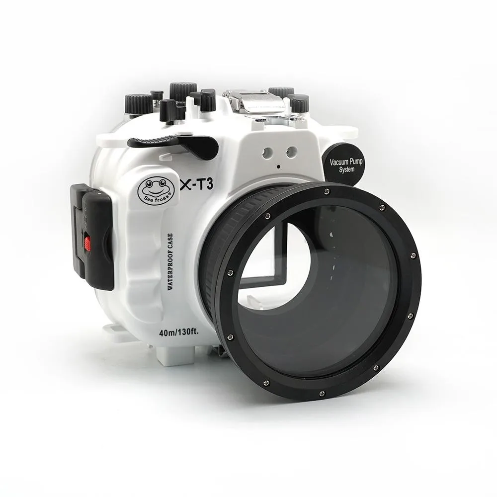 Corredo Subacqueo Impermeabile Fp.1For Di Custodia Della Macchina Fotografica Di Fujifilm X-T3 Il Nero Bianco 16-50/18-55Mm Di 40M/130Ft