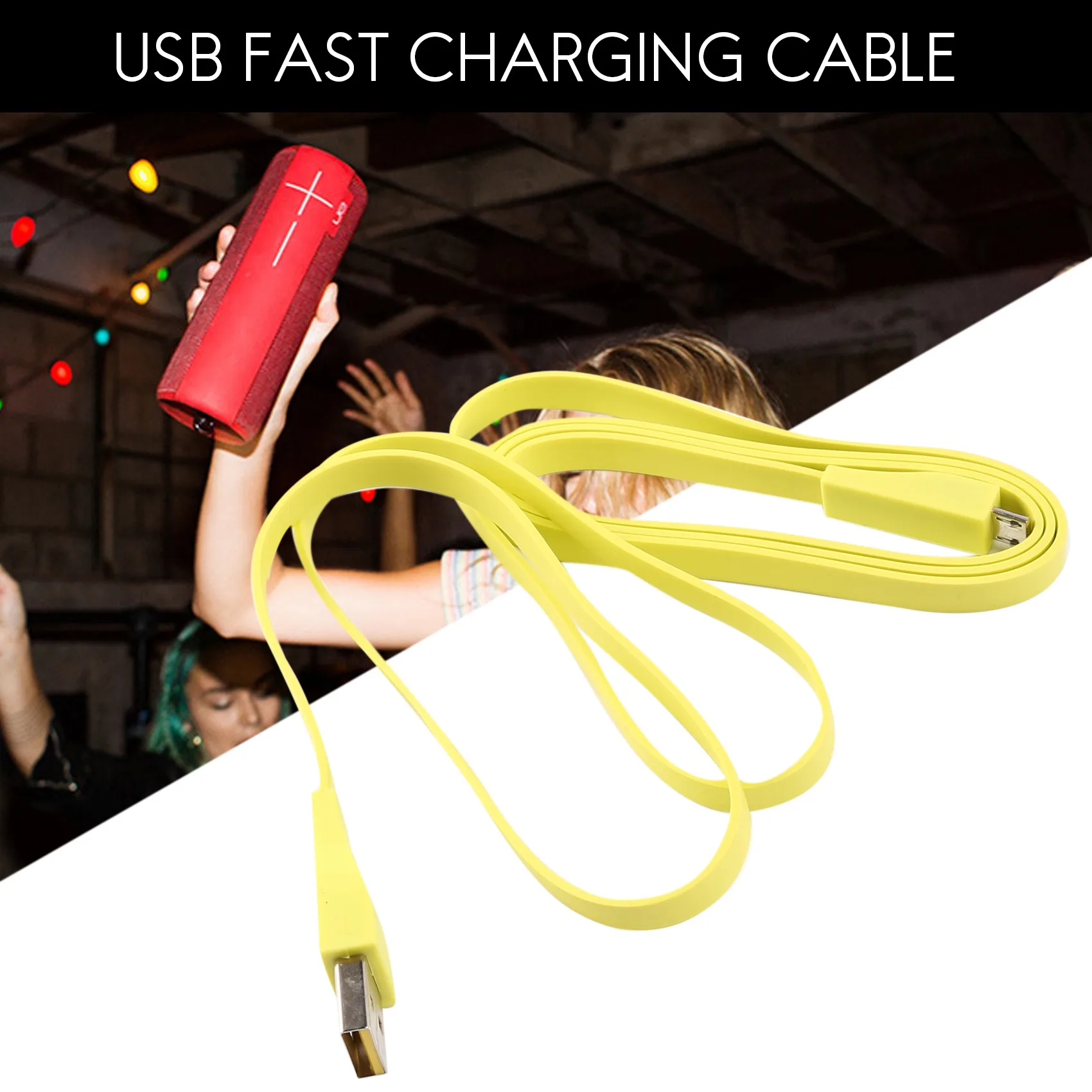 Adattatore Per Caricabatterie Con Cavo Di Ricarica Rapida Usb Per Altoparlante Bluetooth Ue 2 /Ue Megaboom /Ue Wonderboom /Ue Roll 2