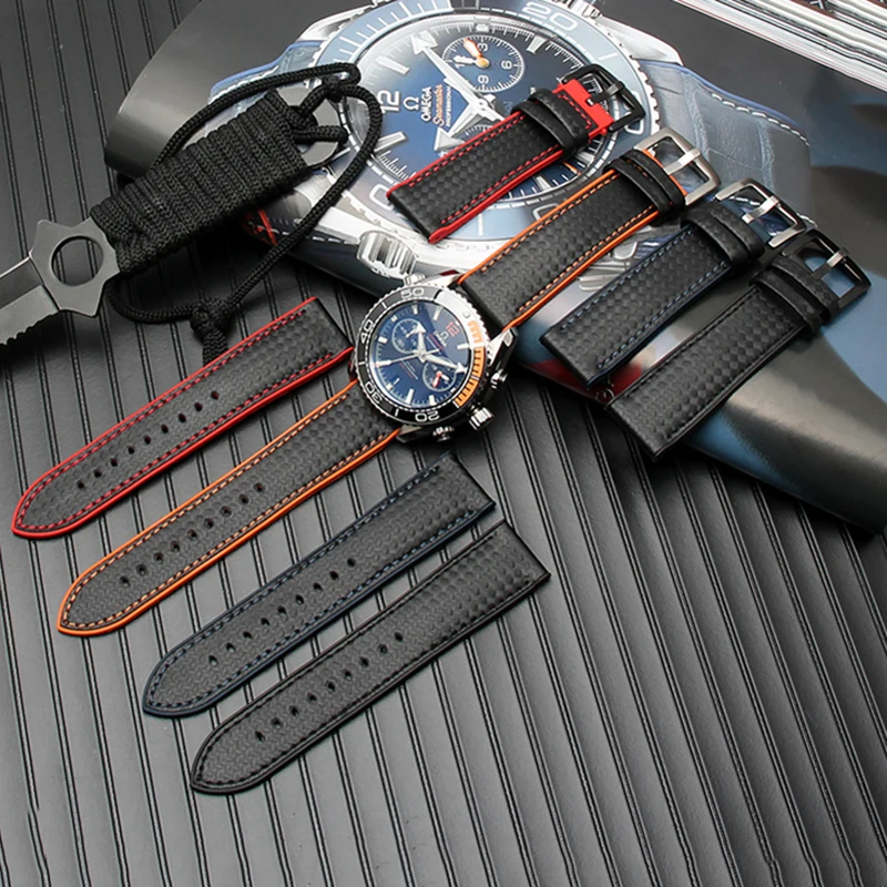 Cinturino In Silicone Cinturino Per Omega Seamaster Speedmaster 007 Tissot 1853 Rubeer Cinturino Impermeabile 20 22Mm Accessori In Pelle