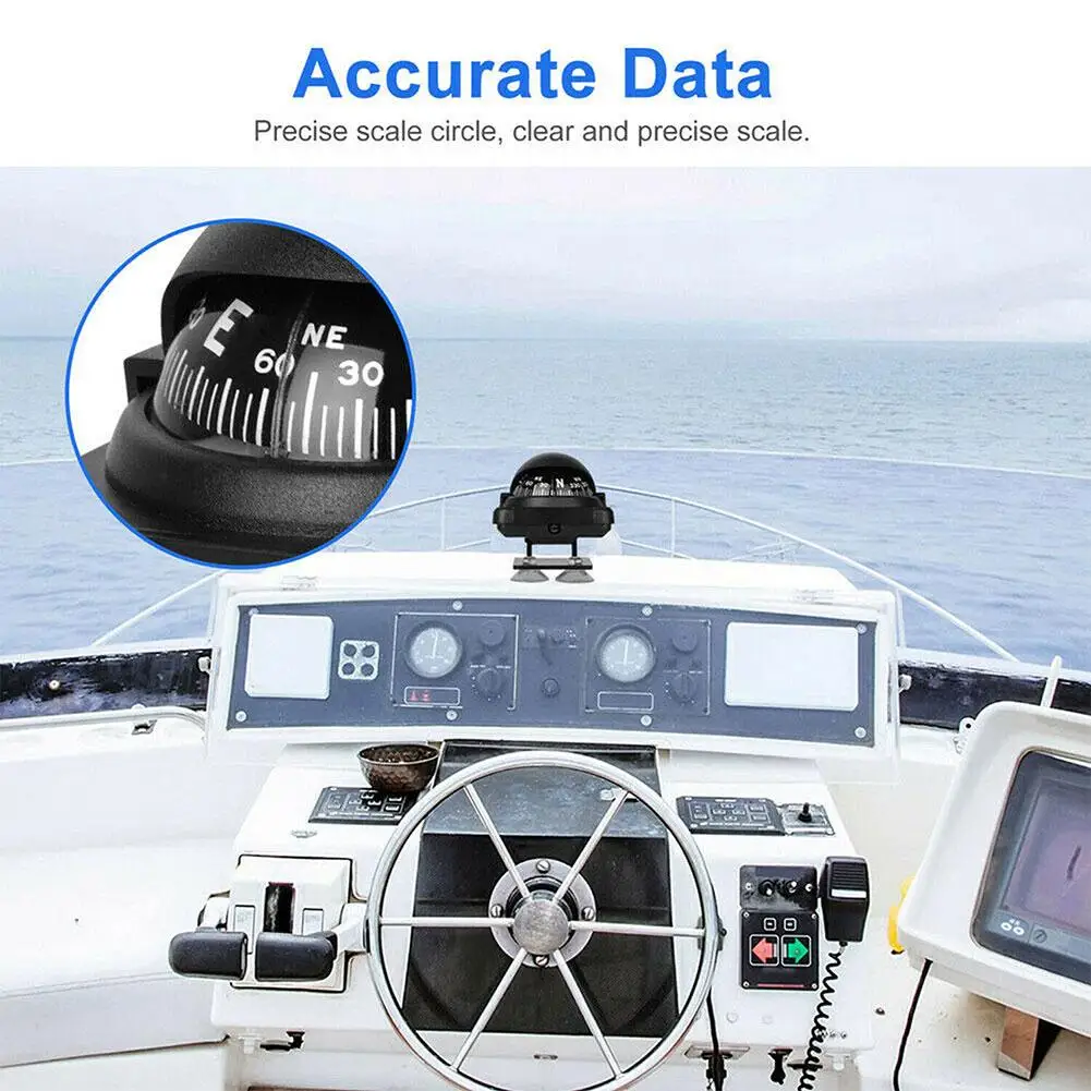 Car Guide Ball Lc-38B Outdoor Marine Boat Magnetic Car Compass Accessori Nautica Digitale Multifunzionale H1G3