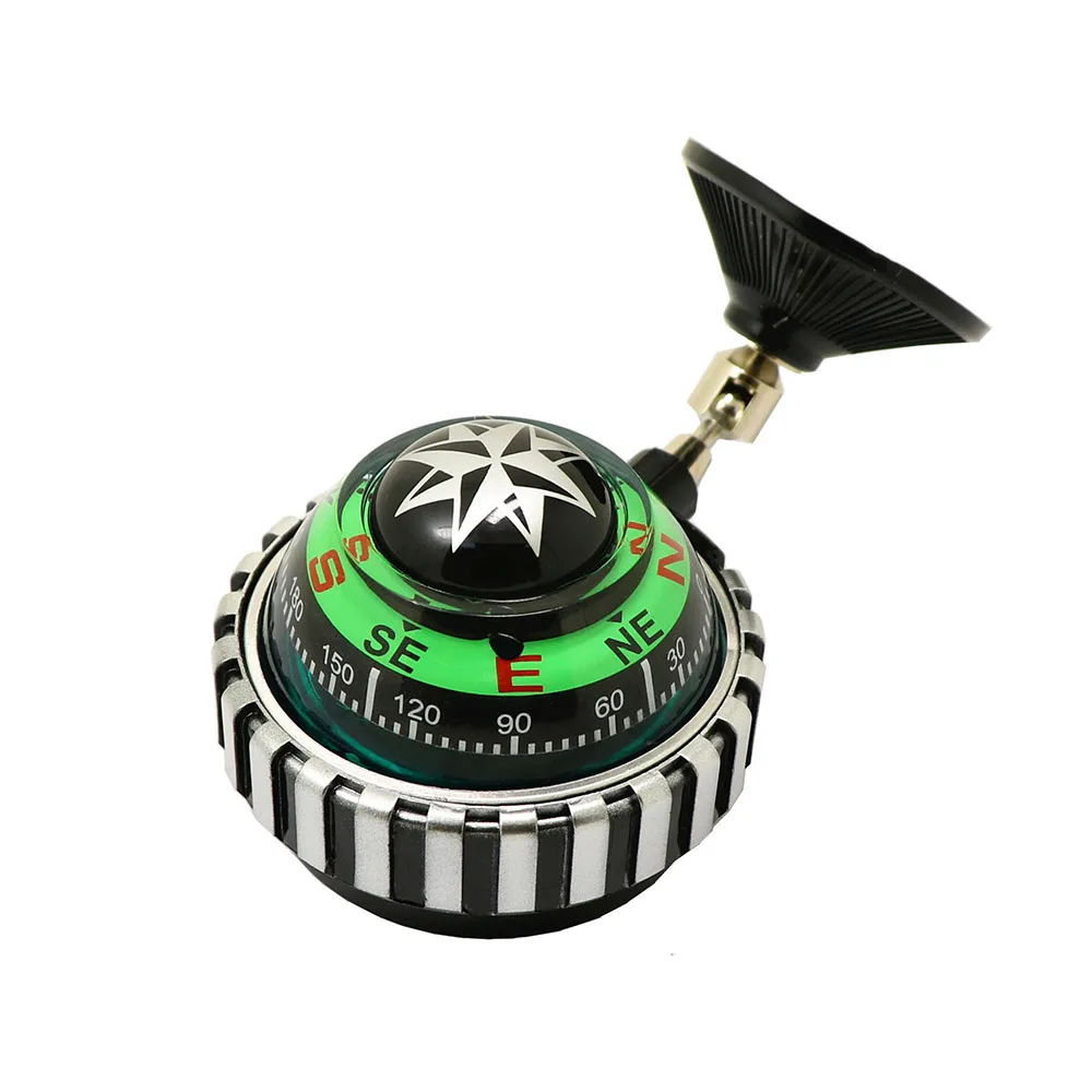 Car Truck Compass Ball Portable Auto Mini Compass Direction Punting Guide Ball Regolabile Dash Mount Compass Night Vision