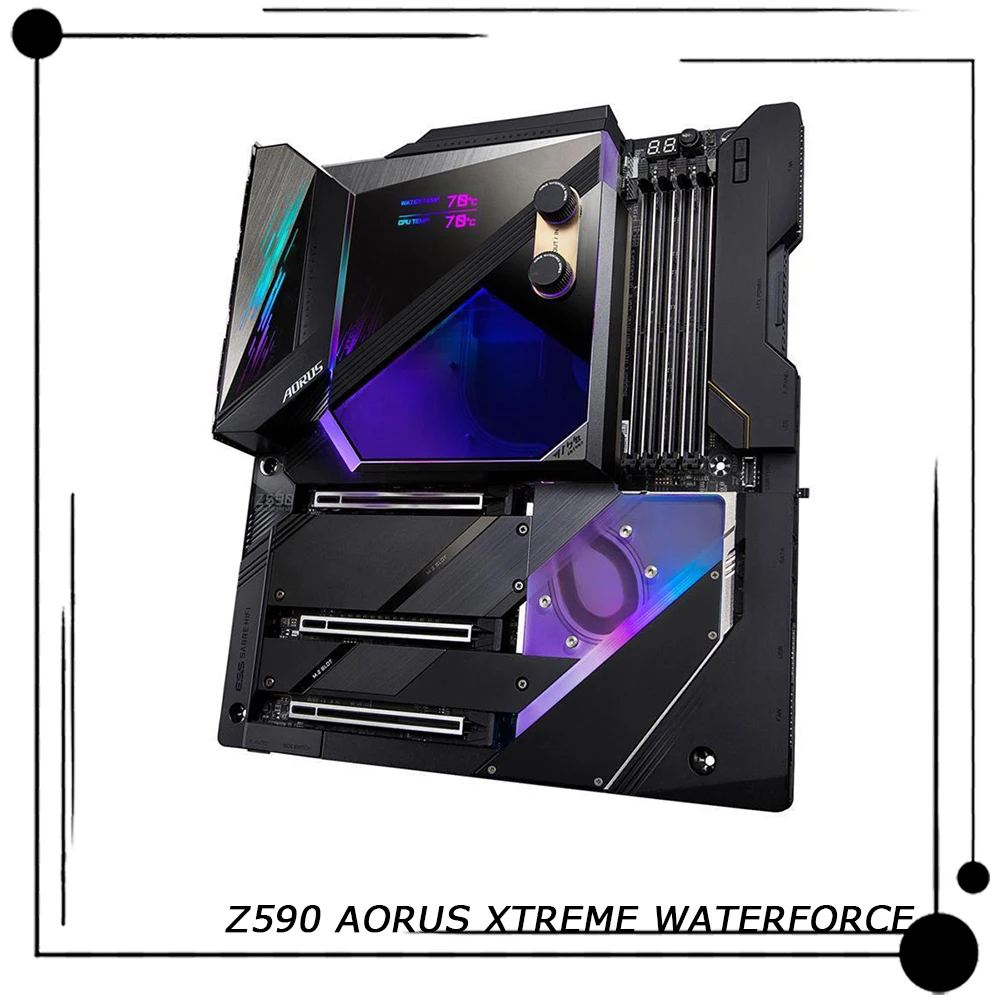 Lga1200 4 * Ddr4 128Gb 6 * Sata 3.0 Porte E-Atx Scheda Madre Per Gigabyte Z590 Aorus Xtreme Waterforce Z590 Aorus Xtreme Wb