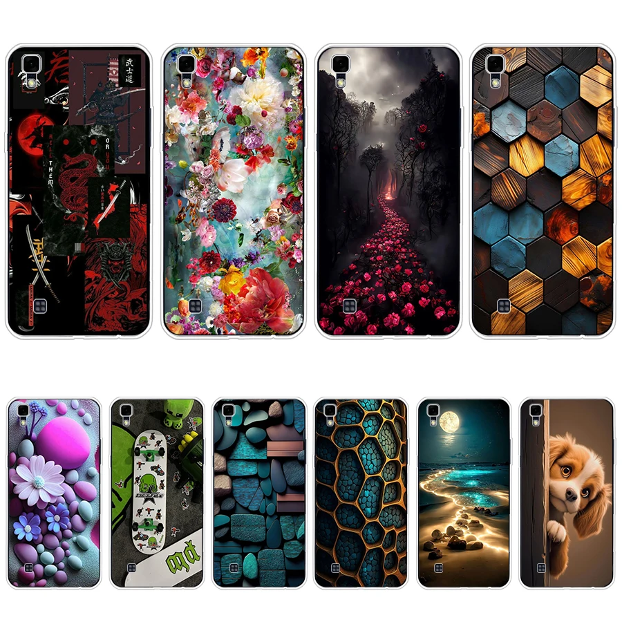 Custodia Per Telefono Con Cover In Tpu In Silicone Morbido S1 Colorful Song Per Lg X Power