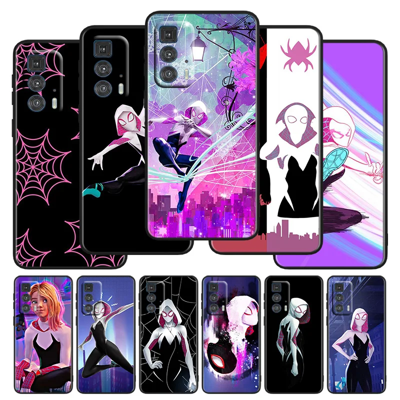 Spider-Man Gwen Stacy Phone Case For Motorola G E7I Stylus Power One Plus E Edge X S 30 20 Fusion Plus Lite Pro Black