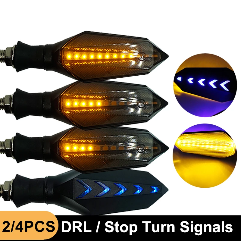 2835Smd Motorcycle Turn Signals Light Blinker Indicator Led For Zx12R Kawasaki Zr7 Yamaha R6 2001 Suzuki M109R Dax Skyteam