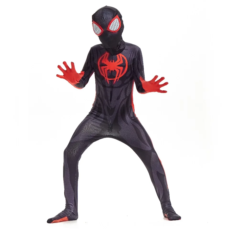 Costume Spiderman Miles Parallel Universe 2 Spider-Man: Attraverso Il Costume Cosplay Spider-Verse