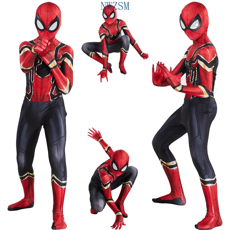 New Iron Spider Boy Costume Cosplay Bambini Supereroe Costume Ragazzi Bambini Tuta Tuta Costume Di Halloween Per Bambini Festa Di Carnevale