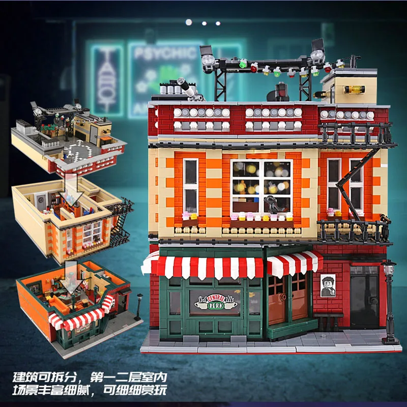 Mork Urge 10189 City Hotel Modulare Street View Modello La Serie Di Teoria Del Big Bang Giocattoli Fai Da Te Building Blocks Regalo Per Ragazzi 4638 P