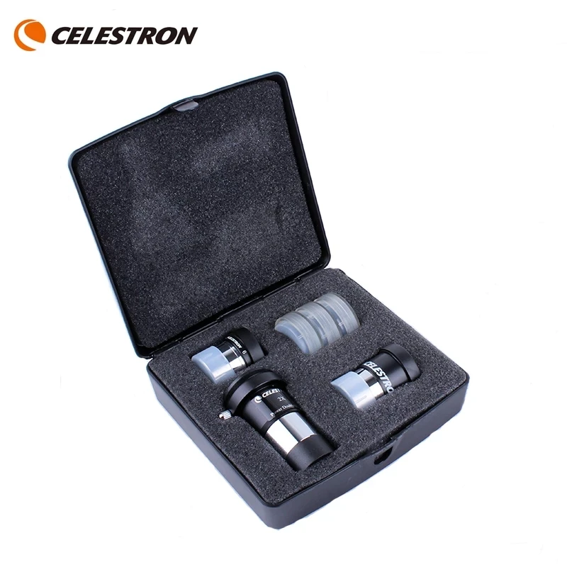 Celestron Astromaster Accessories Kit 1.25 "Include 2X Barlow Lens 6 Mmplost 15 Mm Clutch Ner Eyepiece #25 # 80A Filter Moon Filter