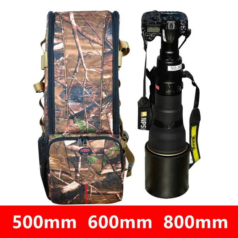 Dslr Fotocamera Teleobiettivo Zaino Borsa Custodia Impermeabile Tamron Sigma Nikon Canon Sony 300Mm 400Mm 500Mm 600Mm 800Mm