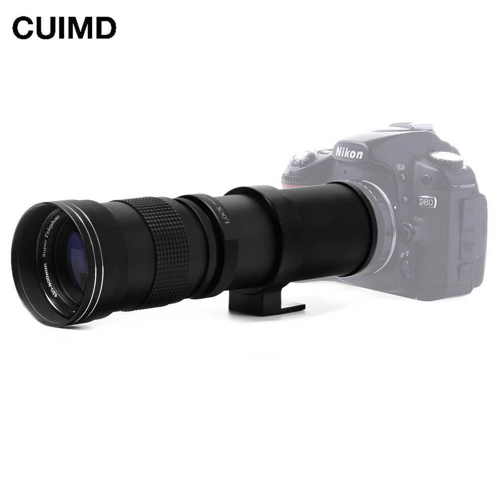 420-800Mm F/8.3-16 Super Teleobiettivo Obiettivo Zoom Manuale Per Fotocamera Canon Nikon Sony Pentax Dslr