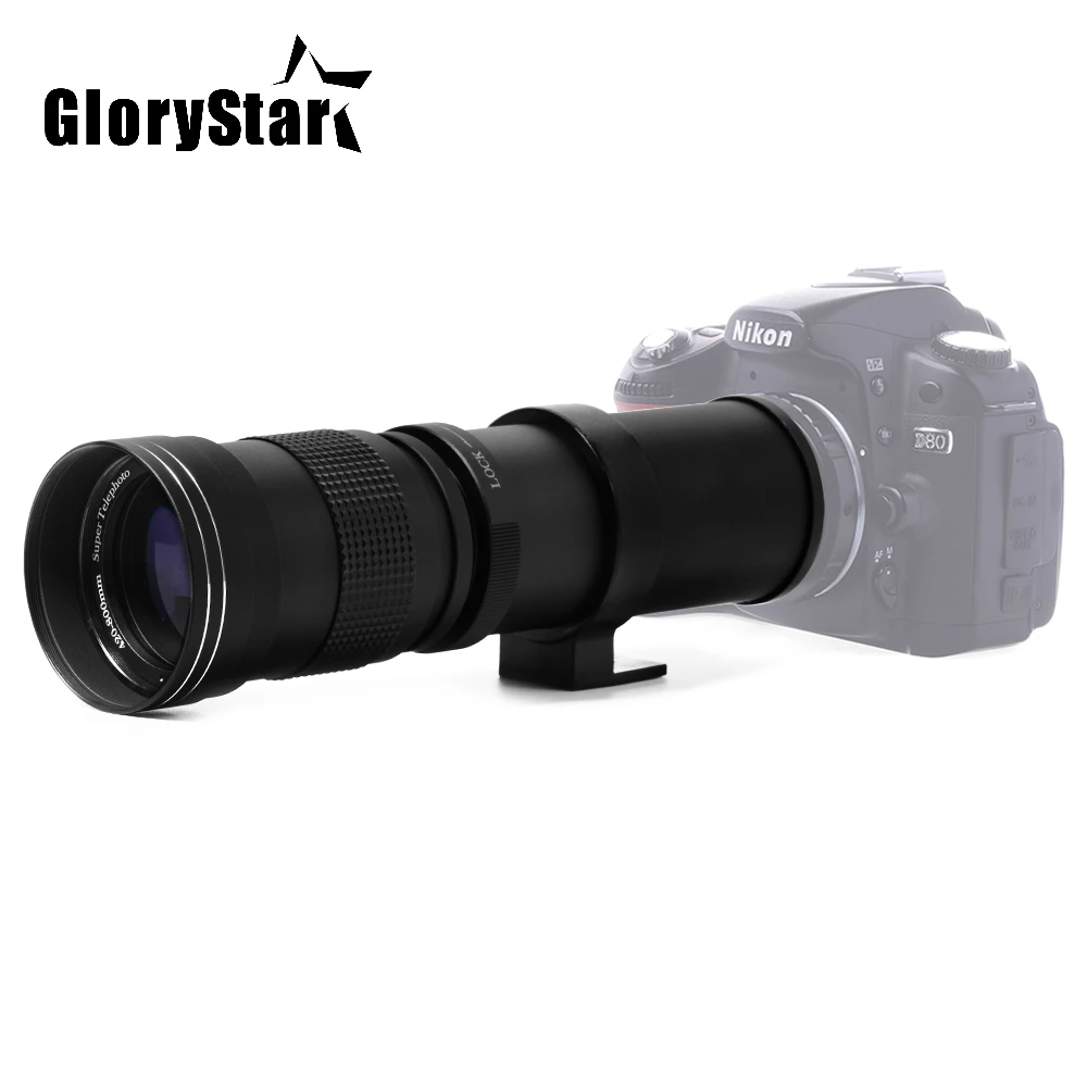 Gloria Star 420-800Mm F/8.3-16 Super Teleobiettivo Zoom Manuale Lens Per Canon Nikon Sony Pentax Dslr Camera
