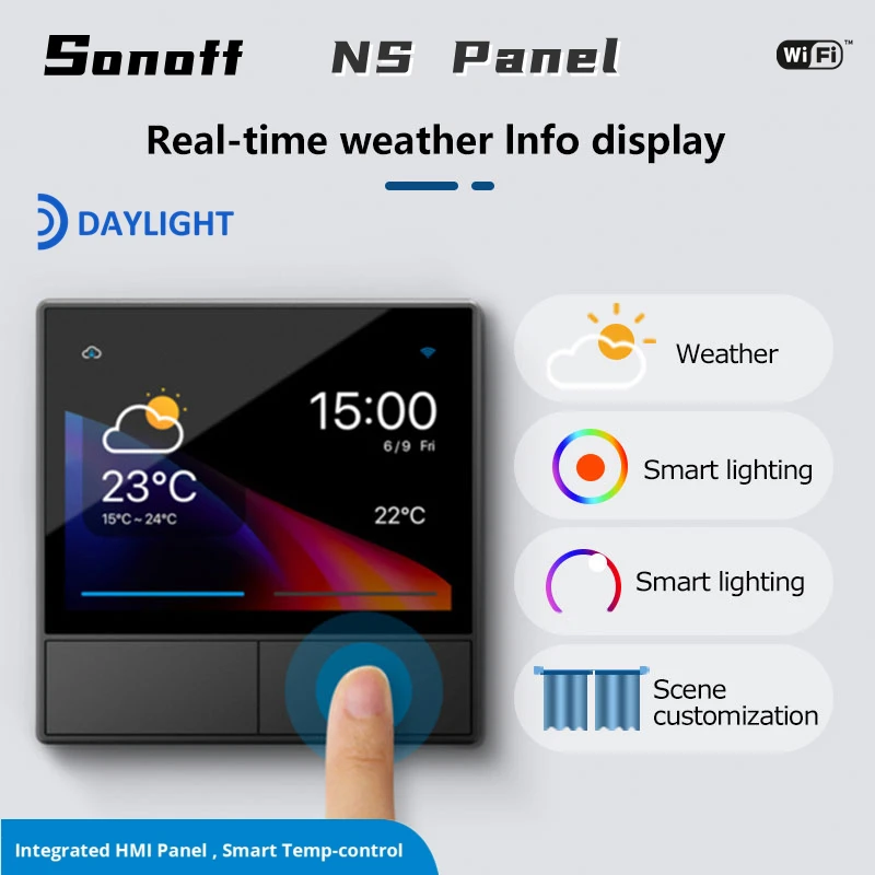 Genuine Sonoff Nspanel / Nspanel Pro Smart Scene Wall Switch Wifi Smart Termostato Display Switch Per Ewelink Alexa Google Home