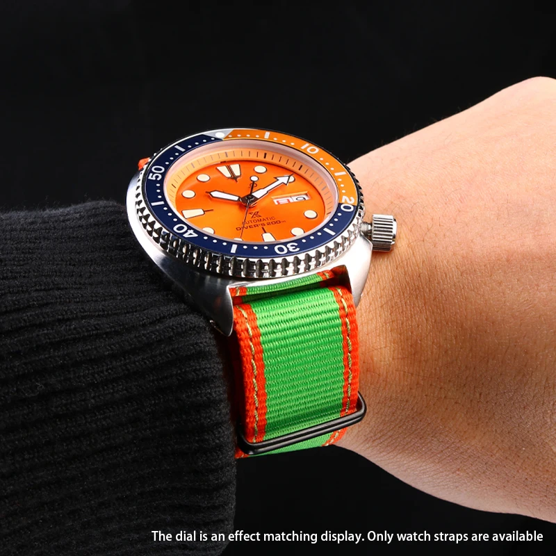 22Mm Il Nuovo Cinturino In Nylon È Adatto Per Seiko N. 5 Street Overlord Limited Edition Srpf23 Srpf24 Accessori Per Orologi Da Uomo