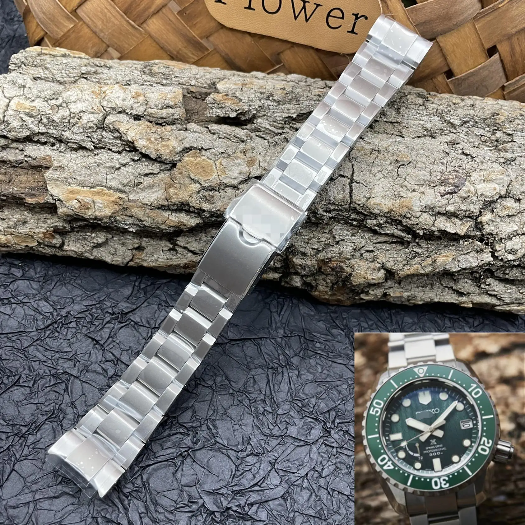 Cintura In Acciaio Originale Adatta Per Orologio Da Uomo Seiko Limited Diving Sbdb039/Muslimah