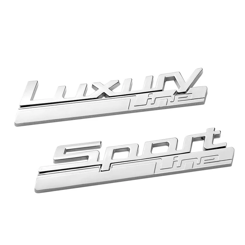 Car Fender Emblem Badge Sticker Per Sport Line Bmw Luxury Line Logo 520D 530D 330D 320D 518D F30 F10 G30 G20 E46 E39 F11 F32