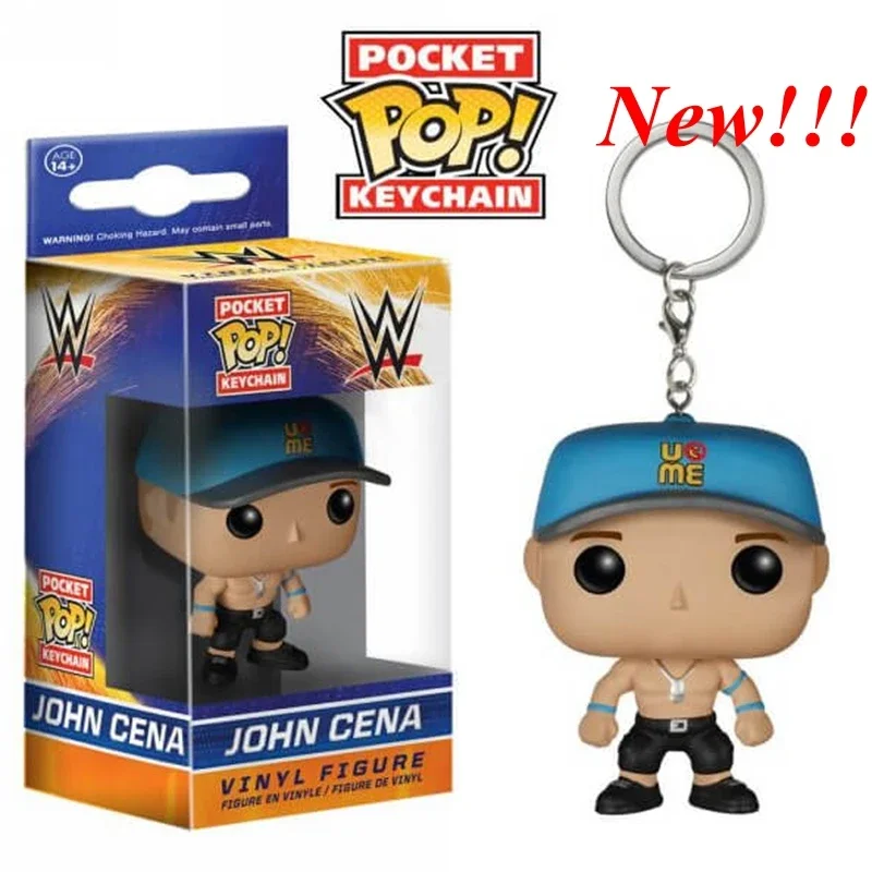 Funko Pop Pocket Pop Portachiavi Wwe Boxing Challenge Arena Star John Cena Vinyl Figure Portachiavi Ciondolo Giocattoli