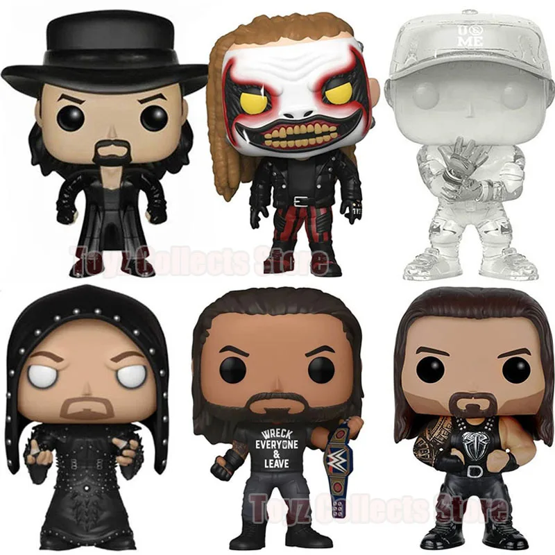 Funko Pop Wwe Underbeer #08 #69 The Fiend Baby Lavello 77 # John Cena 59 Aj Lee 12 Roman 23 Action Figures Bambole Da Collezione Giocattolo