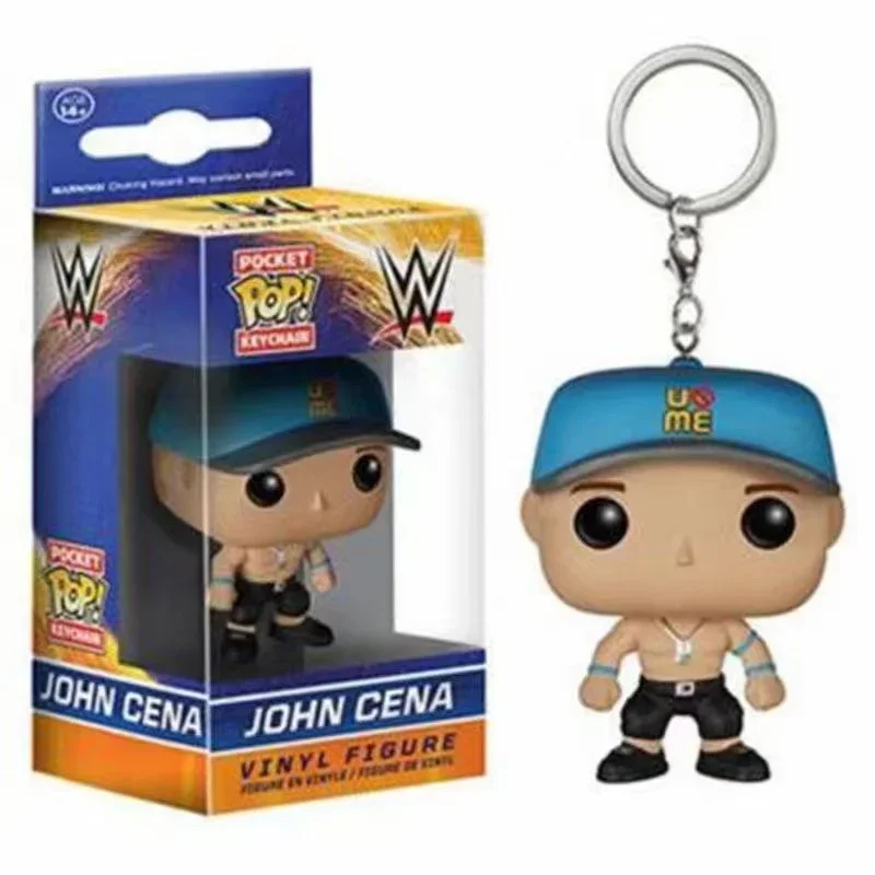 Funko Pop Pocket Pop Portachiavi Wwe Boxing Challenge Arena Star John Cena Vinyl Figure Portachiavi Ciondolo Giocattoli