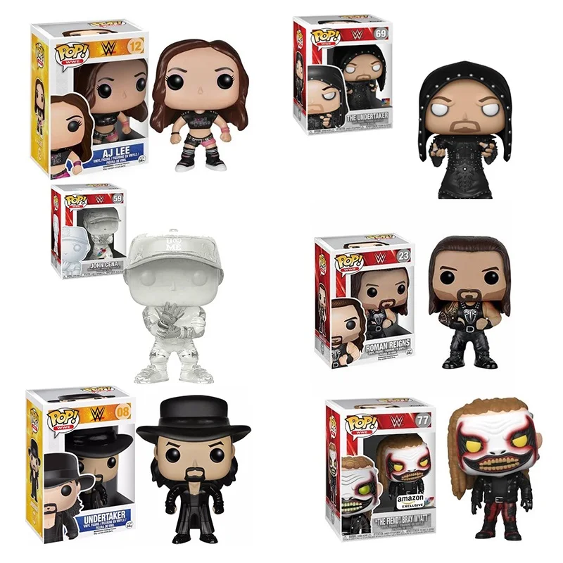 Funko Pop Wwe Underbeer 08 69 Aj Lee12 "The Fiend" Baby Lavello 77 # John Cena 59 # Action Figures Colres Modello Da Collezione Giocattolo Per
