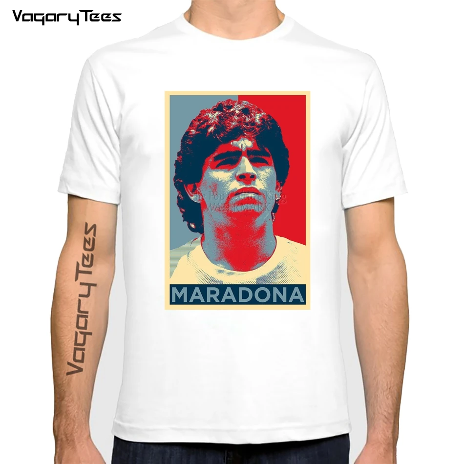 Legendary Diego Armando Maradona T-Shirt Uomo Tee Forever 10 Memorial Tshirt
