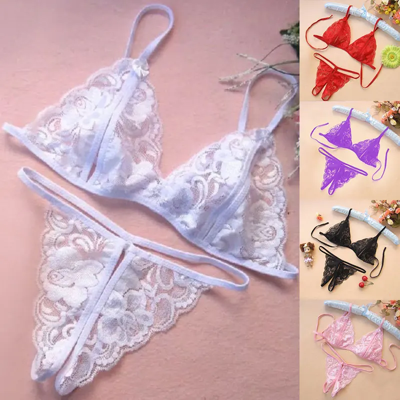 Lingerie Di Pizzo Set Donne Sexy Reggiseno Aperto Intimo Sexy Hot Erotic Porno Abbigliamento Esotico Trasparente Lenceria Langerie Underwear