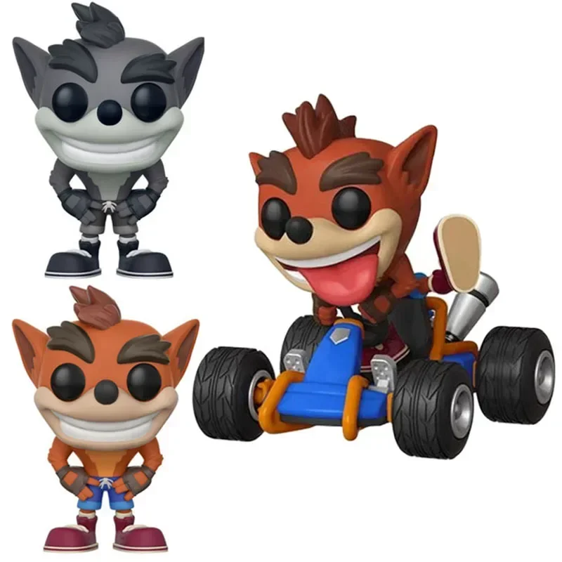 Funko Pop Games Crash Bandicoot #273 Crash Bandicoot Chase Grey Exclusive Action Figrue Model Pop Toys